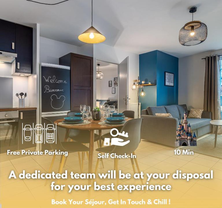 Montevrain Apartment | Chez Stéphane & Sophie - 10min DisneyLand, Free Parking, Big Garden
