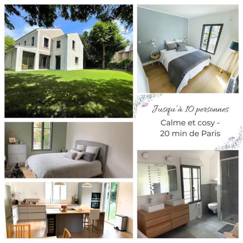 Garches Villa | GARCHES, proche PARIS, Villa 10 personnes, quartier calme et cosy