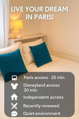 Les Boutareines Apartment | Studio 2 people Half Chemin Paris and Disneyland
