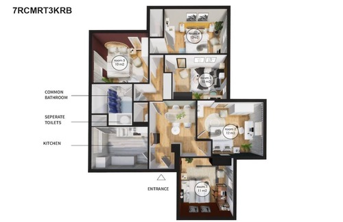 Le Kremlin-Bicetre Resort | 80 m² Private room ∙ 1 bedroom ∙ 5 guests