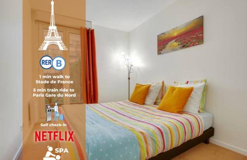 Saint-Denis Apartment | F2 50m2 Paris Gare du nord - Stade de France - Parking
