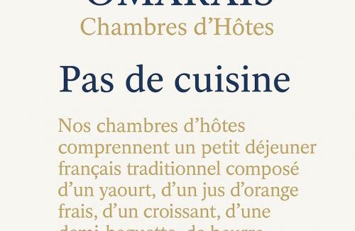 Archives Bed & Breakfast | Ômarais Guest House
