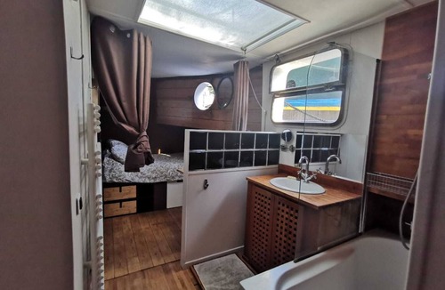 Saint-Germain-l'Auxerrois Boat Rental | Charming Houseboat in the center of Paris, large deck with stunning view!
