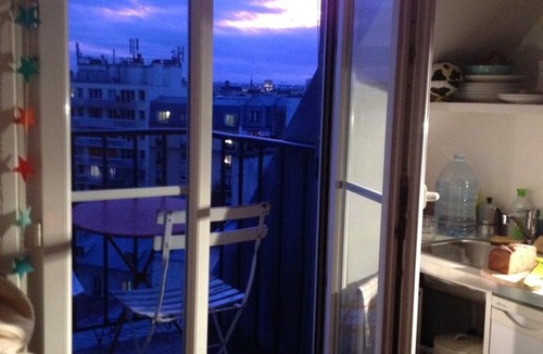 Quartier de la Folie-Mericourt Apartment | Charming little studio with view, Paris 11e