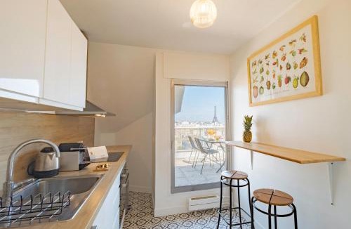 Saint-Lambert Apartment | L'Envol - Eiffel Tower view, near metro