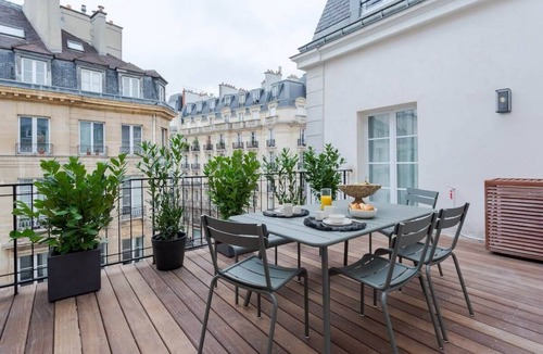 Enfants-Rouges Apartment | Large terrace, air conditioning, 3 bedrooms, Marais