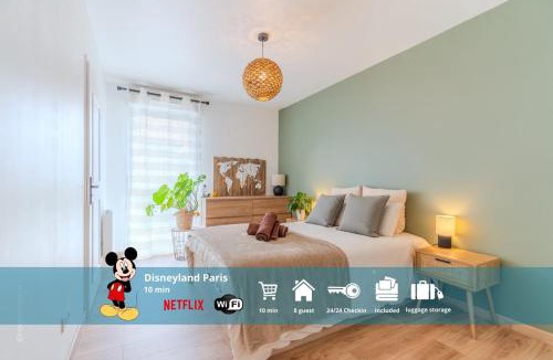 Montevrain Apartment | Le Makatea, 4 pers, 10 min to Disneyland Paris