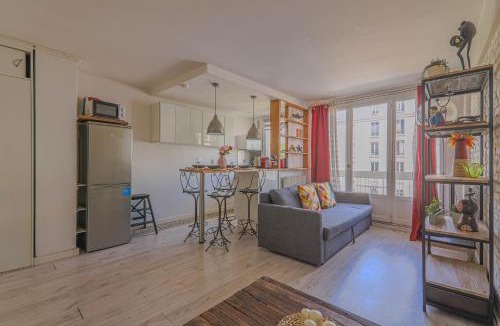 Quartier de la Folie-Mericourt Apartment | Studio Apartment-4P -Pierre Levé with NetFlix