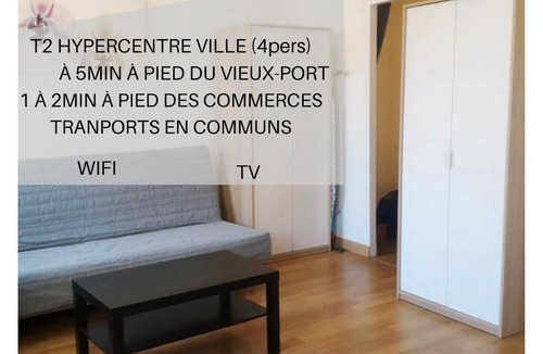 Noailles Apartment | T2 (4pers) Climatisé Hypercentreville Marseille