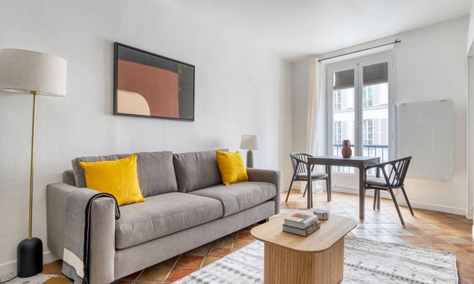 10th Arrondissement Apartment | Blueground | Canal St Martin, near cafes & shops
