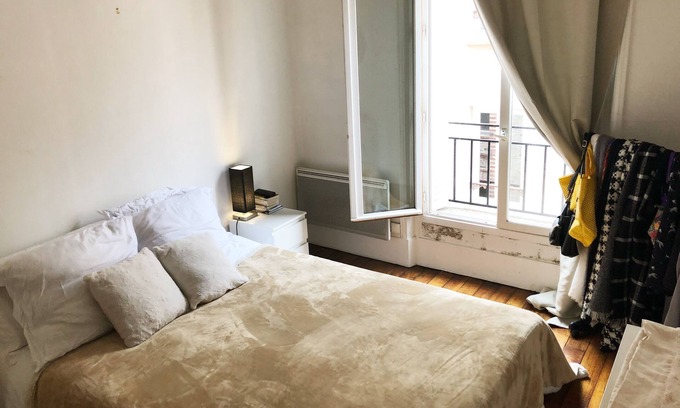 Quartier de la Goutte-d'Or Apartment | Charming 2 rooms, very bright, near the center of Paris
