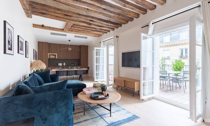 Enfants-Rouges Apartment | Large terrace, air conditioning, 3 bedrooms, Marais
