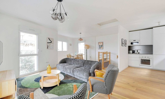 Le Bois Porte de Nogent Apartment | Nice Duplex with Rooftop -3BD/6P- Nogent-sur-Marne