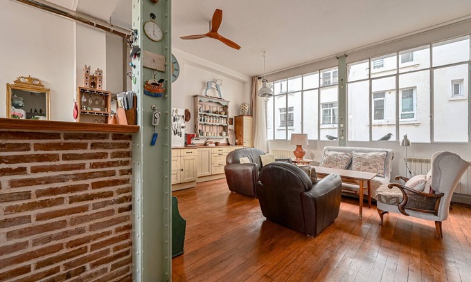 Quartier de la Folie-Mericourt Apartment | Oberkampf Malte - 2 BDR